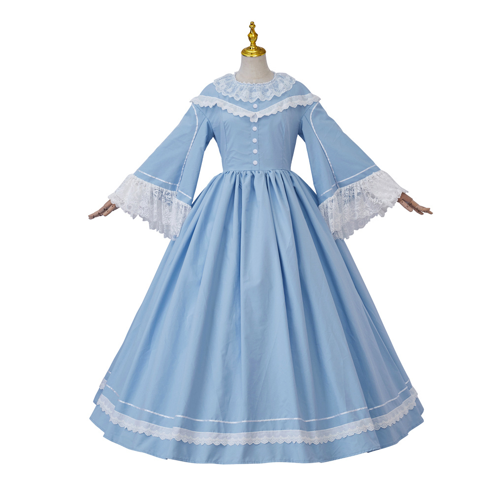 Evening Gown - 1860er Jahre viktorianisches Bürgerkrieg Cosplay Kostüm