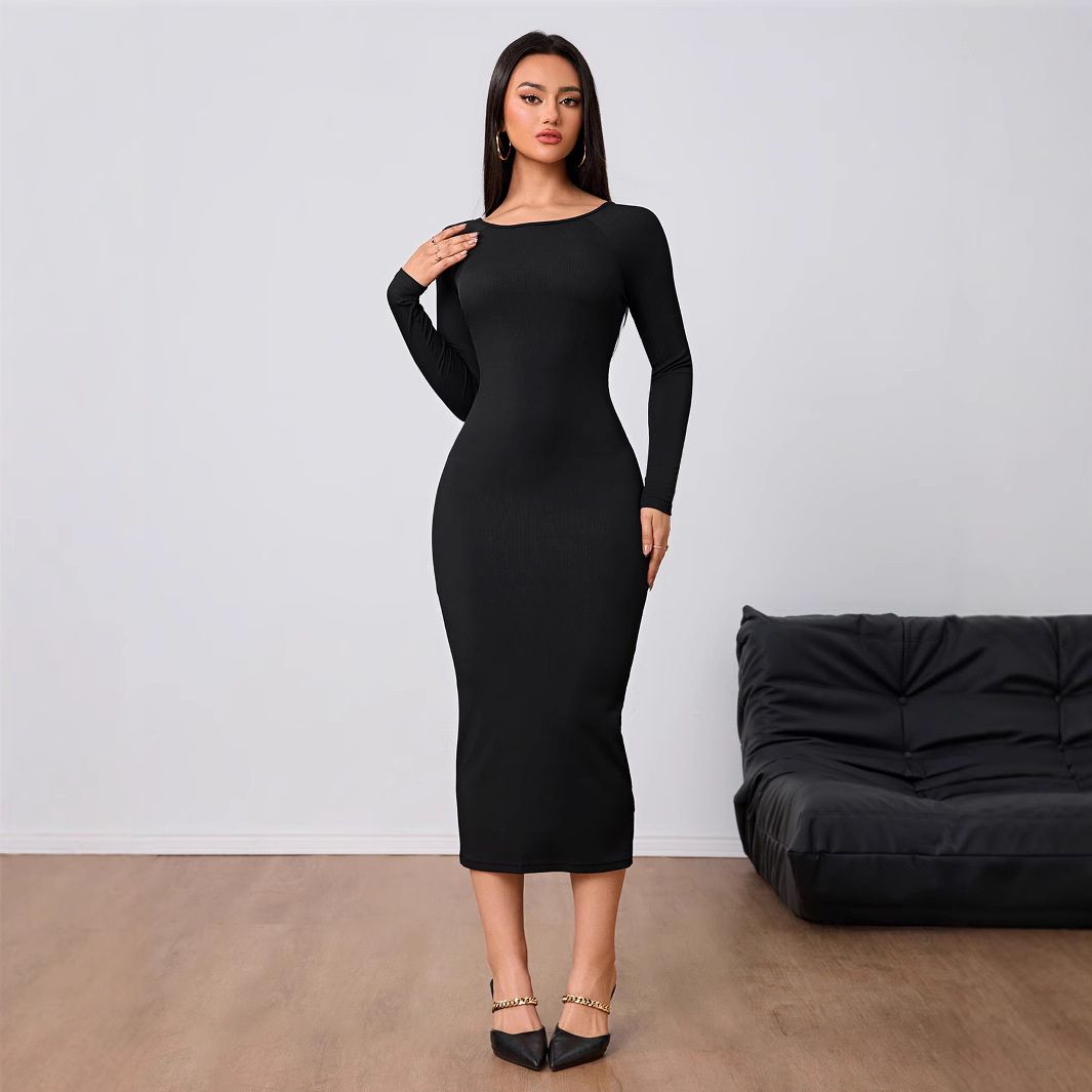 Damenmode Einfaches Kleid Früh – Midi Dress Bewertung und Preis
