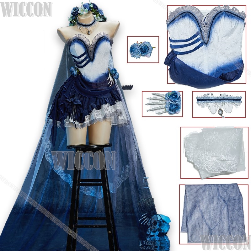 Corpse Bride Halloween Cosplay – Formal Skirt Bewertung und Preis